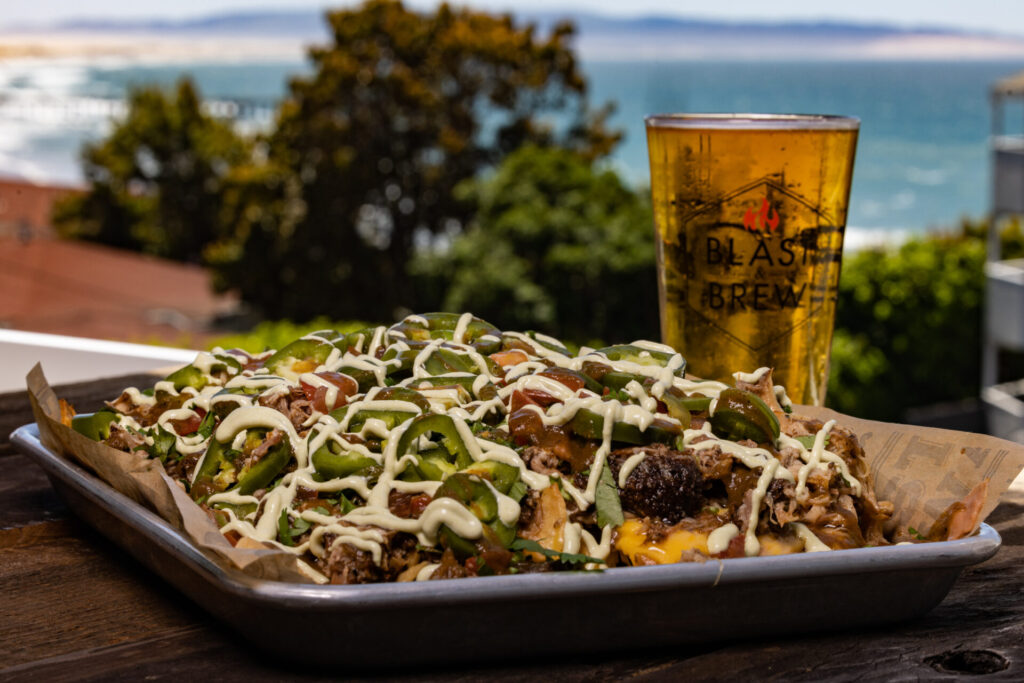 Nachos and a beer.