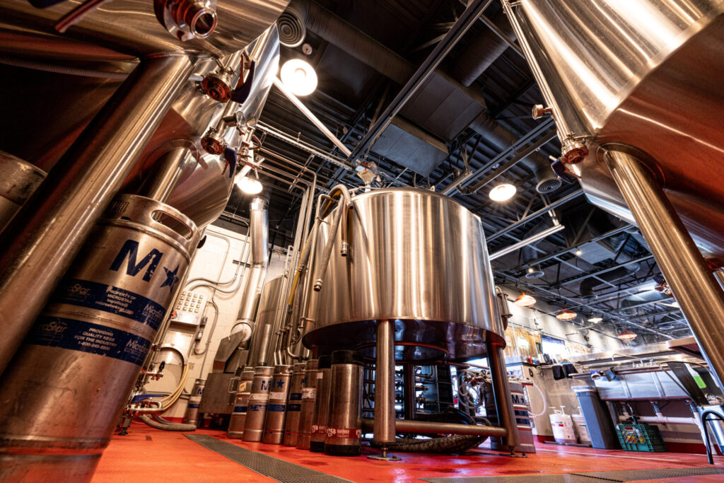 Brewing beer.