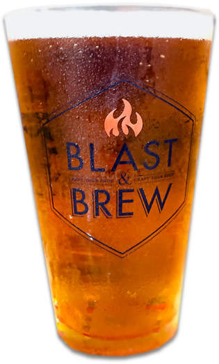 Glass of beer.