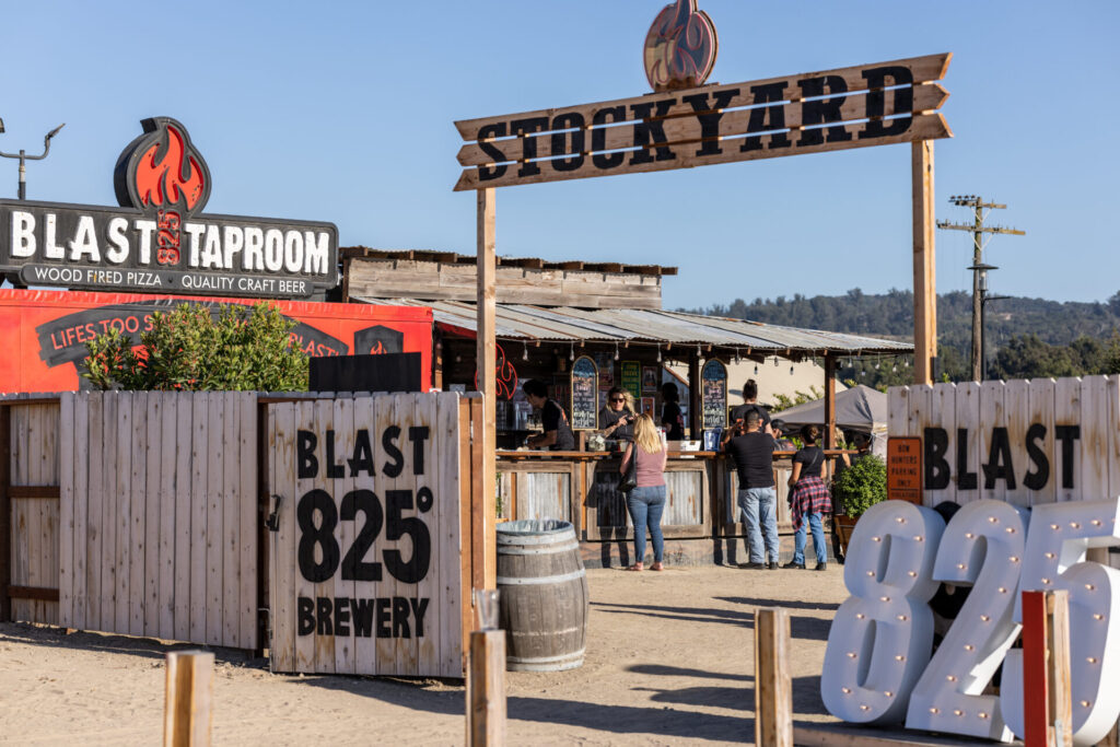 The stockyard.