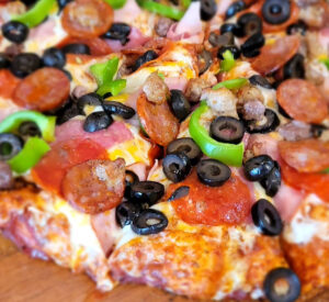 Combination pizza.